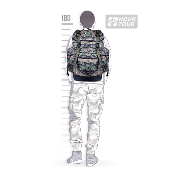 Рюкзак Hunterman (Nova Tour) Охотник 35 v3 км диджитал зелёный