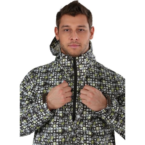 Ветровка мужская Nova Tour Максим Черно-серый принт