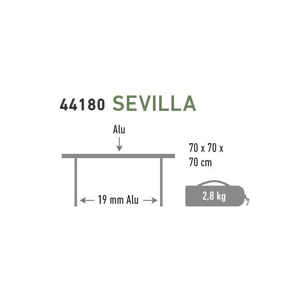 Стол складной High Peak Campingtisch Sevilla
