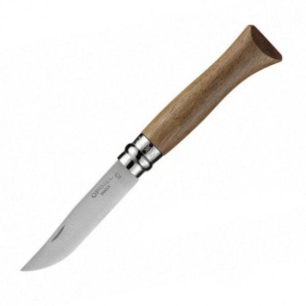 Нож Opinel №6 нержавеющая сталь, ореховая рукоять
