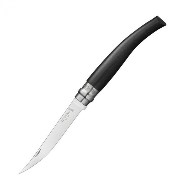 Нож Opinel Slim №10 нержавеющая сталь, рукоять из эбенового дерева