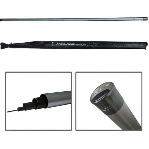 Удилище маховое Helios Composite Pole 700 серебристый, 7 м