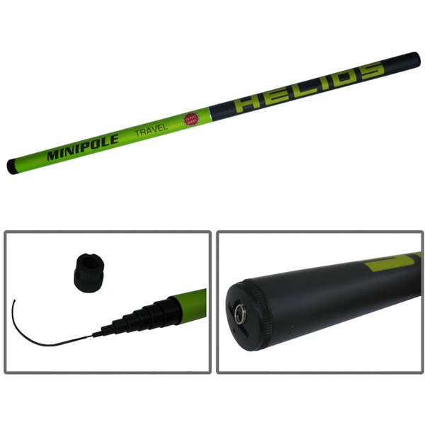 Удилище маховое Helios Minipole ( 5-20гр ) салатовый/черный, 4 м