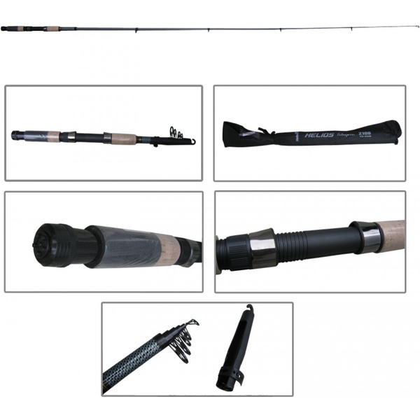 Удилище спиннинговое Helios Telespin 2407 ( 10-35г, 7sec )