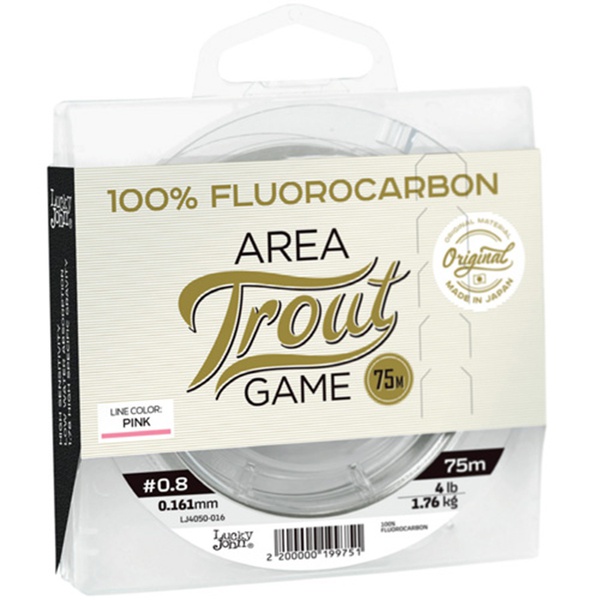 Леска монофильная Lucky John Area Trout Game Fluorocarbon Pink 075/023