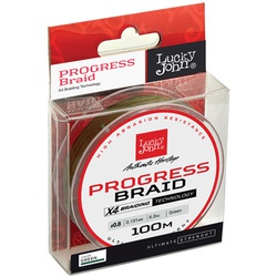 Леска плетеная Lucky John Progress Braid Green 100/020