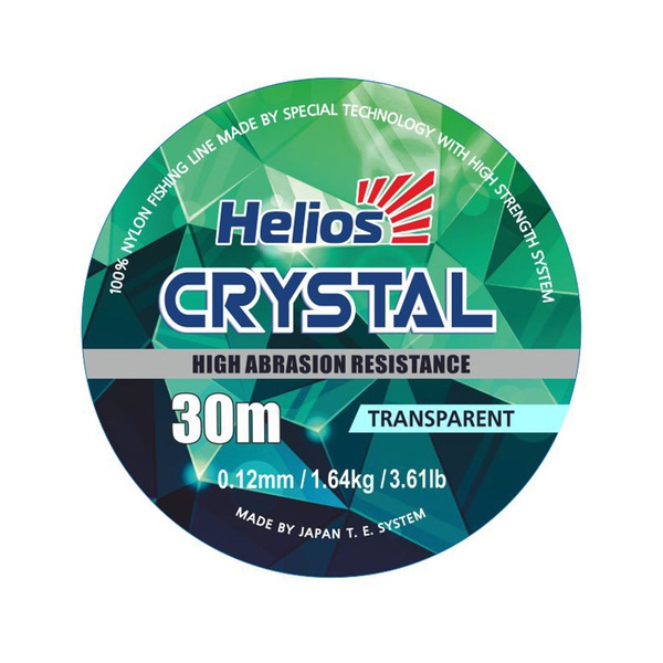 Леска Helios Crystal Nylon Transparent 0,12 мм/30