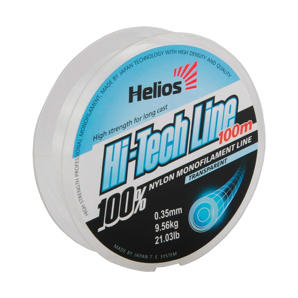 Леска Helios Hi-tech Line Nylon Transparent 0,35 мм/100