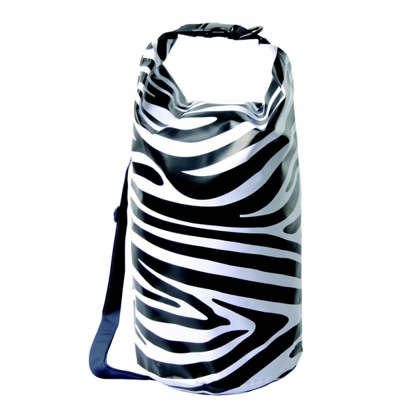Гермомешок AceCamp Zebra Dry Sack 20L с плечевым ремнем Зебра