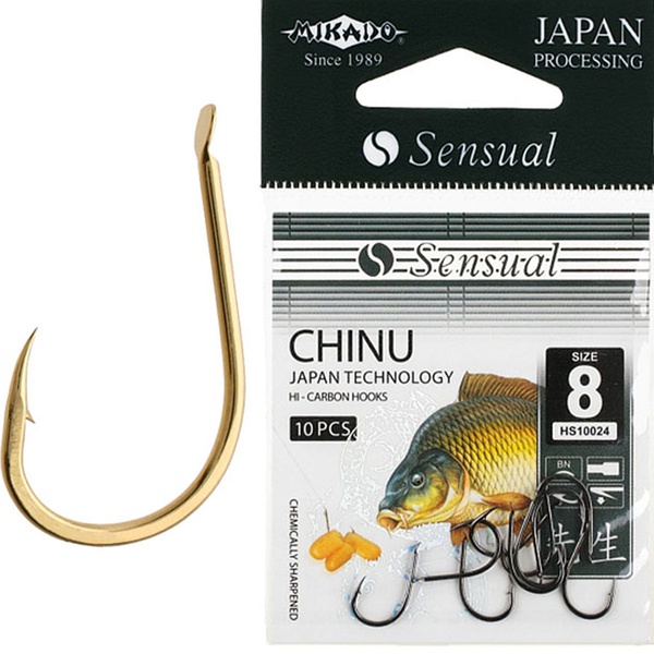 Крючки Mikado Sensual - Chinu №8 BN с лопаткой (10 шт)