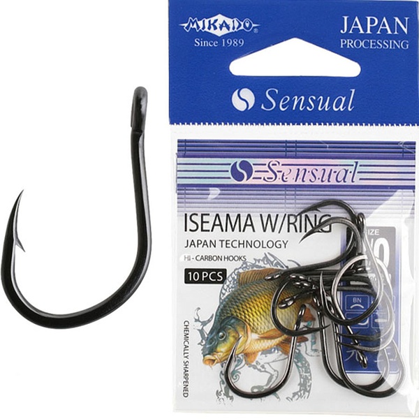 Крючки Mikado Sensual - Iseama W/Ring №1 BN с ушком (10 шт)