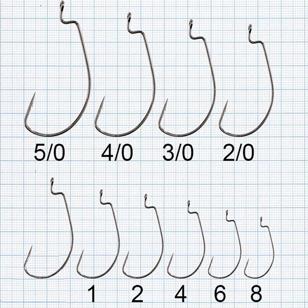 Крючки офсетные Mikado Worm 1 №5/0 (5 шт)
