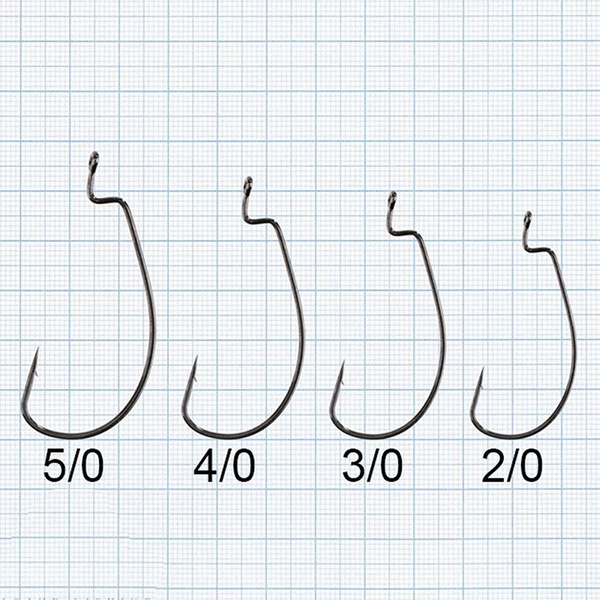 Крючки офсетные Mikado Worm 2 №4/0 (5 шт)