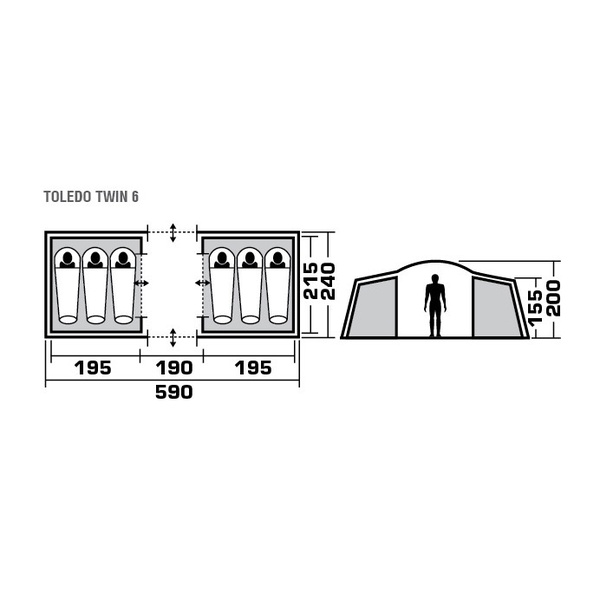 Палатка Trek Planet Toledo Twin 6