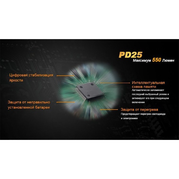 Фонарь Fenix PD25 c аккумулятором