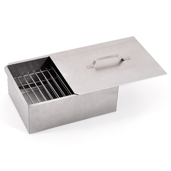 Коптильня Кедр 380х280х170 нержавеющая сталь 0,8 мм (с поддоном)