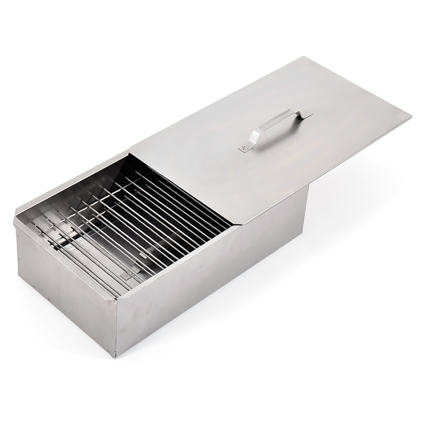 Коптильня Кедр 480х280х170 нержавеющая сталь 0,8 мм (с поддоном)