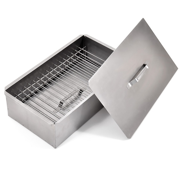 Коптильня Кедр 480х280х170 нержавеющая сталь 0,8 мм (с поддоном)