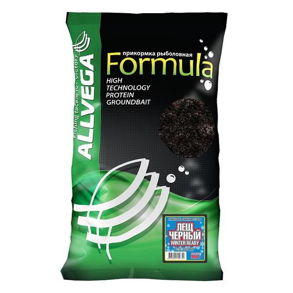Прикормка зимняя готовая Allvega Formula Winter Ready "Лещ черный" 0,9кг
