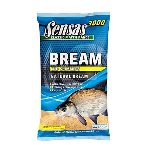 Прикормка Sensas 3000 Natural Bream 1кг