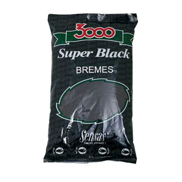 Прикормка Sensas 3000 Super Black Bremes 1кг