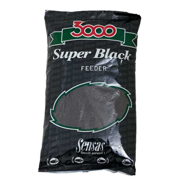 Прикормка Sensas 3000 Super Black Feeder 1кг