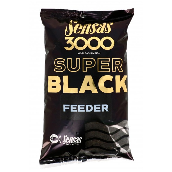 Прикормка Sensas 3000 Super Black Feeder 1кг