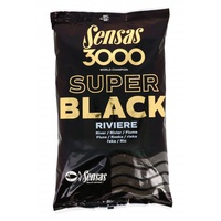 Прикормка Sensas 3000 Super Black Riviere 1кг
