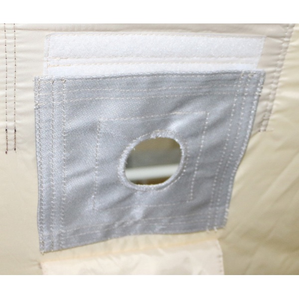 Термостойкая накладка Снегирь под газовую трубу 50 мм