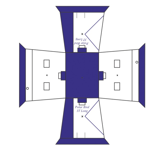 Палатка для зимней рыбалки Polar Bird 4T Long Компакт