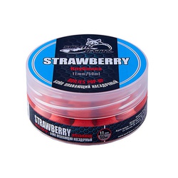 Бойлы насадочные плавающие Sonik Baits Fluo Pop-up (11мм/50мл) Strawberry