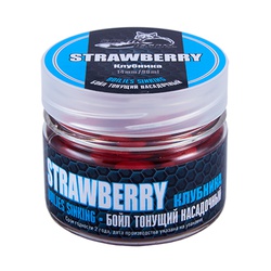 Бойлы насадочные тонущие Sonik Baits Strawberry 14мм (90мл) клубника