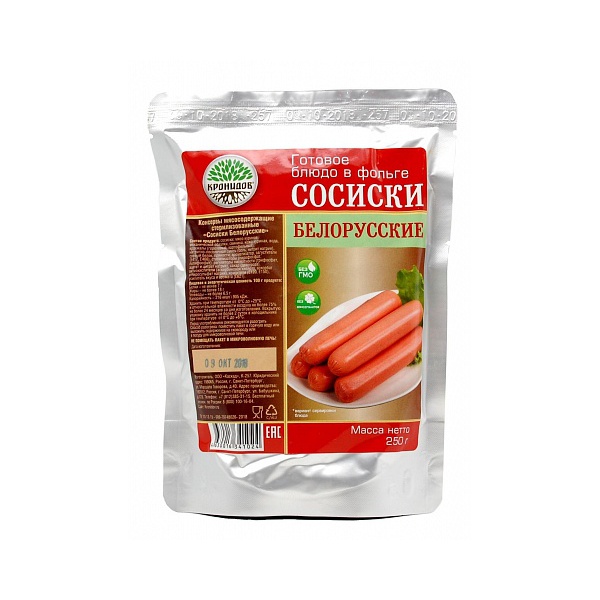 Готовое блюдо Кронидов Сосиски консервированные 325 г