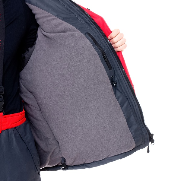 Костюм Huntsman Печора серый/красный, тк. Оксланд