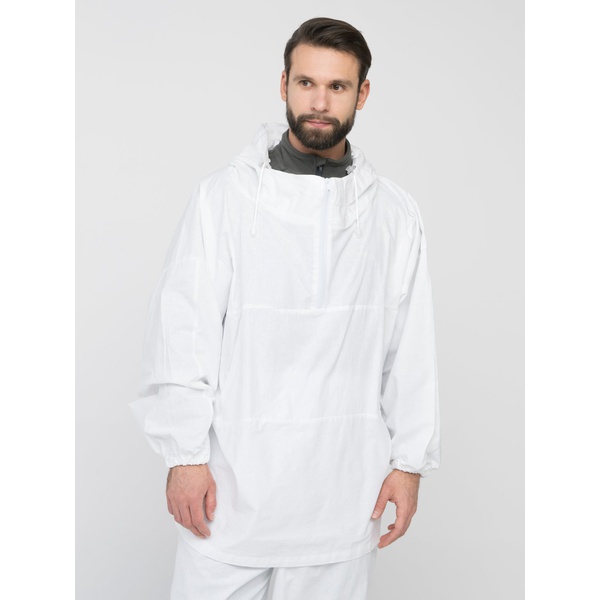 Костюм маскировочный Huntsman Метель анорак Белый, тк. бязь