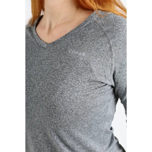 Термофутболка женская Сплав Russian Winter L/S серый