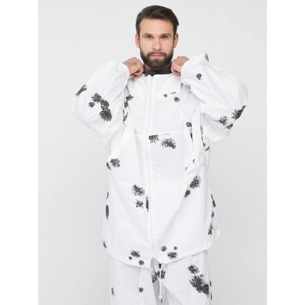 Костюм маскировочный Huntsman Метель с молнией Клякса, тк. бязь