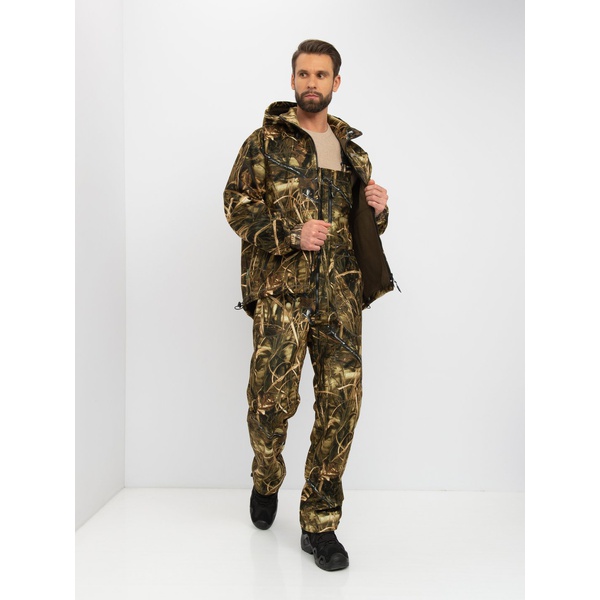 Костюм демисезонный Huntsman Никс Люкс (Alova Windblock) Камыш