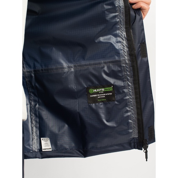 Костюм влаго-ветрозащитный Huntsman Склон-2 Тёмно-синий, тк. Таффета