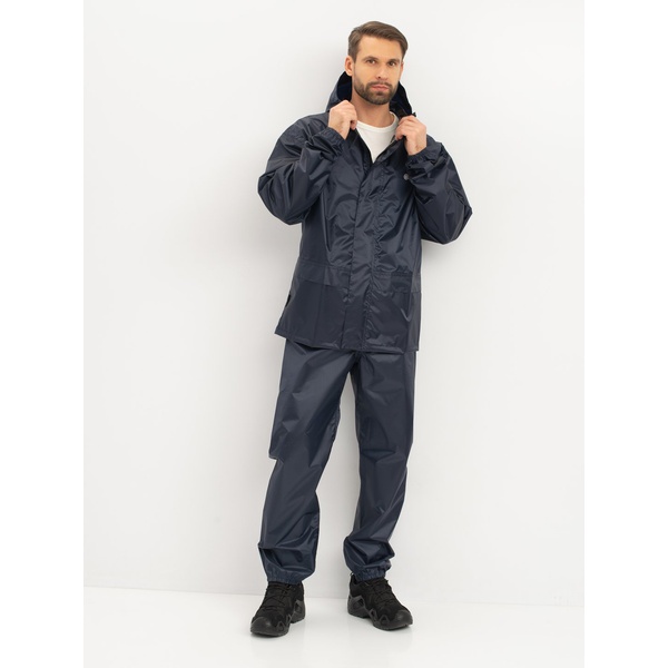 Костюм влаго-ветрозащитный Huntsman Склон-2 Тёмно-синий, тк. Таффета