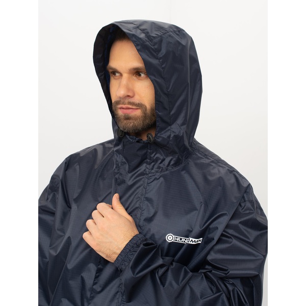 Костюм влаго-ветрозащитный Huntsman Склон-2 Тёмно-синий, тк. Таффета