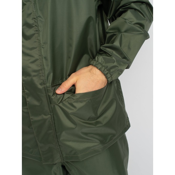 Костюм влаго-ветрозащитный Huntsman Шторм Зелёный, тк. Таффета PVC