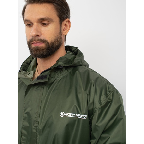Костюм влаго-ветрозащитный Huntsman Шторм Зелёный, тк. Таффета PVC