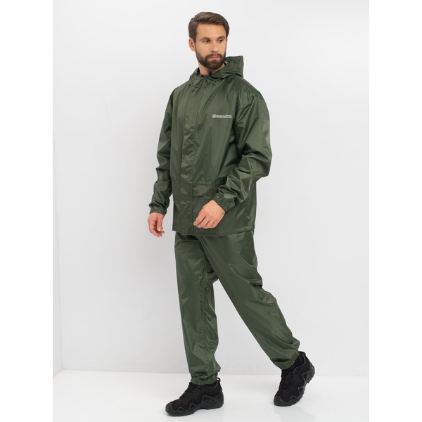 Костюм влаго-ветрозащитный Huntsman Шторм Зелёный, тк. Таффета PVC