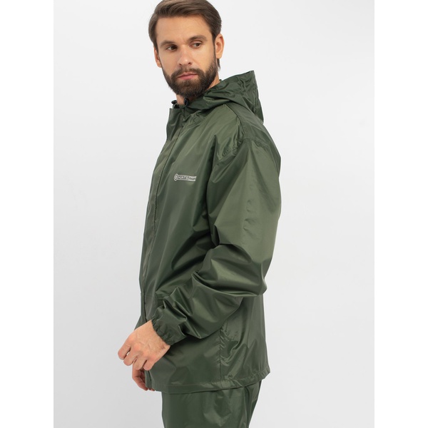 Костюм влаго-ветрозащитный Huntsman Шторм Зелёный, тк. Таффета PVC