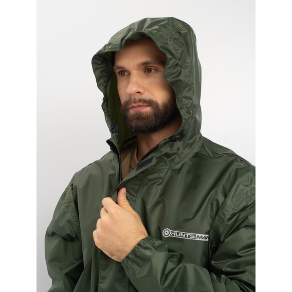 Костюм влаго-ветрозащитный Huntsman Шторм Зелёный, тк. Таффета PVC
