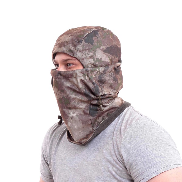 Балаклава-маска Keotica мембрана на флисе мох коричневый