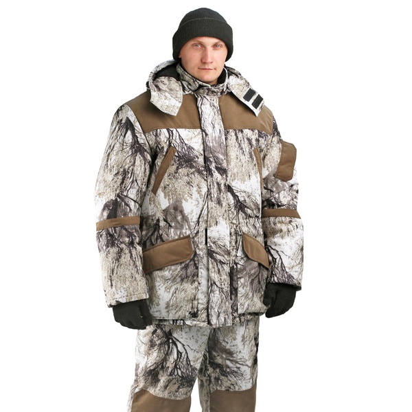 Костюм с подогревом RedLaika Горка-Норд снежный лес, 8-30 часов, ДУ (6000 mAh)