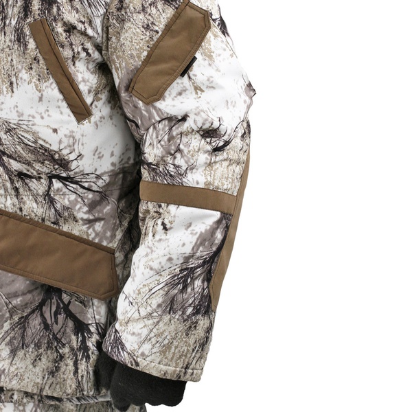 Костюм с подогревом RedLaika Горка-Норд снежный лес, 8-30 часов, ДУ (6000 mAh)