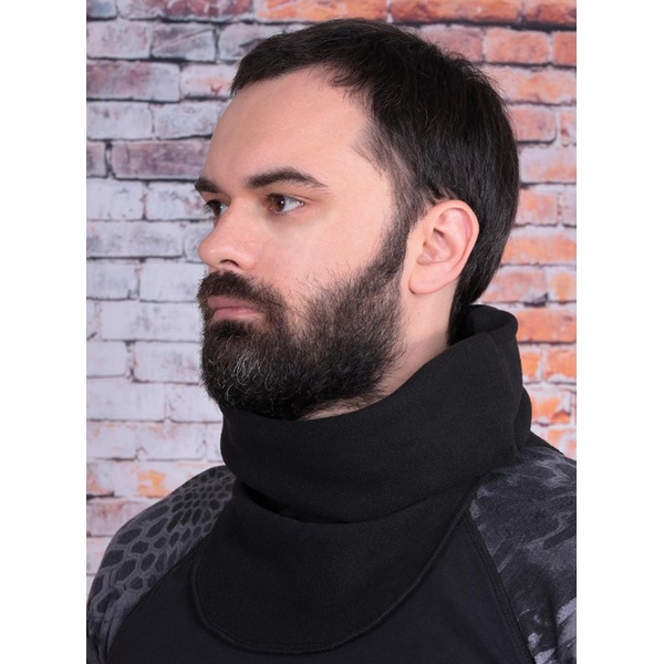 Шарф Keotica морской флисовый чёрный